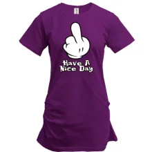 Туника с надписью "Have a nice day"
