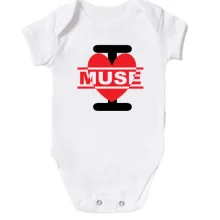 Детское боди I love Muse