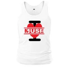 Чоловіча майка I love Muse