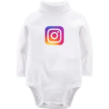 Детское боди с длинным рукавом Instagram (инстаграм)