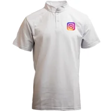 Футболка с воротником стойкой Instagram (инстаграм)