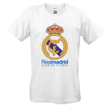 Футболка з кольоровою емблемою Real Madrid