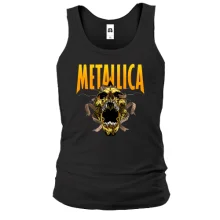 Чоловіча майка Metallica з жовтим черепом