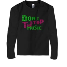 Дитячий лонгслів Dont stop the music
