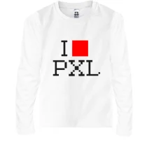 Детский лонгслив I pixel