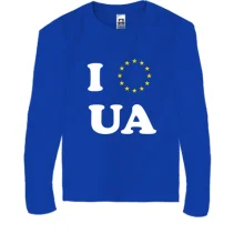 Дитячий лонгслів Люблю Європейську Україну