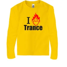 Дитячий лонгслів I love Trance (3)