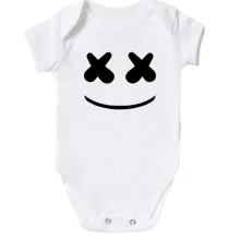 Детское боди с лицом Marshmello
