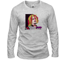 Мужской лонгслив с задумчивым Lil Pump