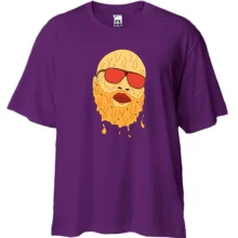 Футболка Oversize с Rick Ross в форме пиццы