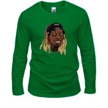 Мужской лонгслив с улыбающимся Lil Wayne