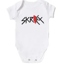 Детское боди с логотипом "Skrillex"