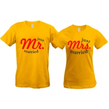 Парні футболки Just married Mr