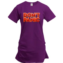 Подовжена футболка don't panic