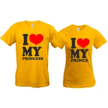 Парні футболки I love me prince - princes