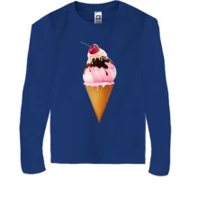 Дитячий лонгслів Ice cream with cherries