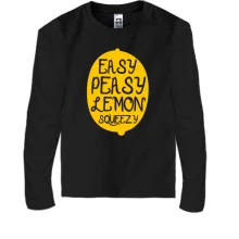 Дитячий лонгслів Easy Peasy Lemon Squeezy