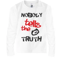 Дитячий лонгслів Nobody tells the truth