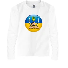 Детский лонгслив с изображением козака с саблями
