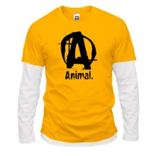 Комбинированный лонгслив Animal (лого)