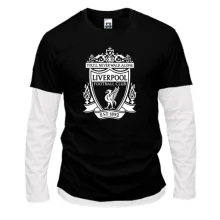 Комбінований лонгслів з білою емблемою Liverpool