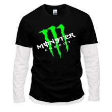 Комбінований лонгслів Monster energy (навскіс)