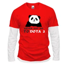 Комбинированный лонгслив Never say no to DOTA 2