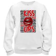 Світшот Kiss red lips