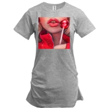 Подовжена футболка Дівчина з Chupa Chups