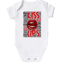 Детское боди Kiss red lips
