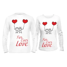 Парные лонгсливы Forever love