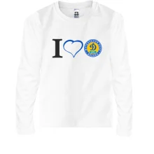 Детский лонгслив I love Dynamo