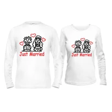 Парные лонгсливы Just Married