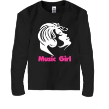 Детский лонгслив Music Girl