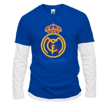 Комбинированный лонгслив с цветной эмблемой Real Madrid