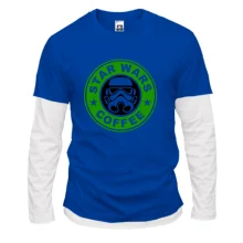 Комбинированный лонгслив StarWars coffee