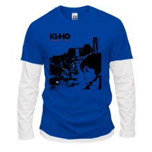 Комбінований лонгслів Кіно (Ст. Цой)