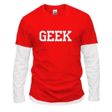 Комбинированный лонгслив Geek (гик)