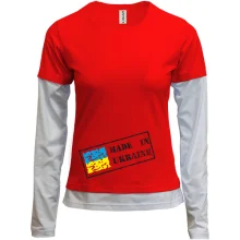 Комбинированный лонгслив Made in Ukraine