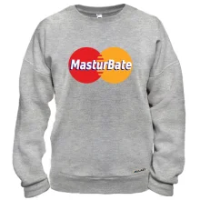 Свитшот с надписью "Mastur Bate" в стиле Master Card