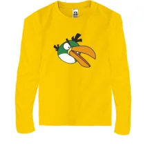 Дитячий лонгслів Green bird