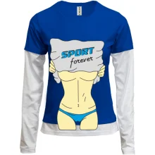 Комбинированный лонгслив Sport forever