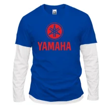 Мужской лонгслив Комби с лого Yamaha
