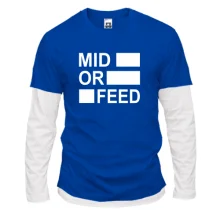 Комбинированный лонгслив Mid or feed