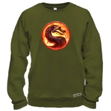 Свитшот с огненным логотипом Mortal Kombat