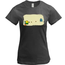 Футболка с Doodle Jump и монстриком