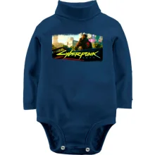 Детское боди с длинным рукавом с главным героем игры Cyberpunk 2077