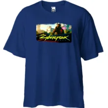 Футболка Oversize с главным героем игры Cyberpunk 2077