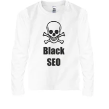 Детский лонгслив Black SEO 2