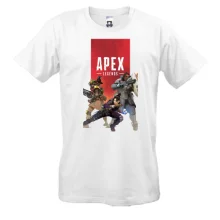Футболка с постером игры Apex - legends